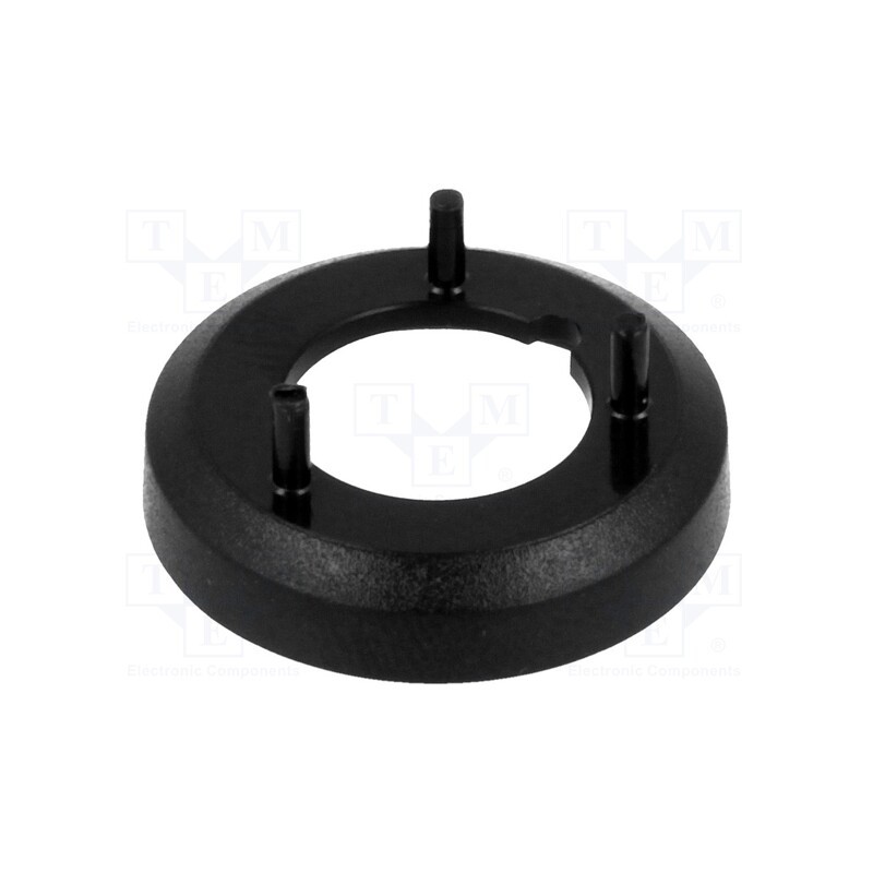2 pcs x OKW - A7516000 - Nut cover, ABS, black, push-in, Ø: 19.3mm, A2516,A2616, Øint: 17.6mm