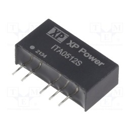 1 pcs x XP POWER - ITA0512S - Converter: DC/DC, 1W, Uin: 5V, Uout: 12VDC, Uout2: -12VDC, SIP, 50kHz