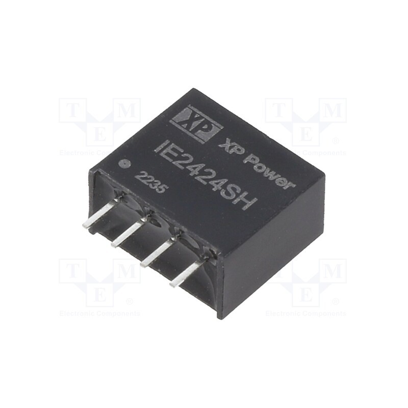 1 pcs x XP POWER - IE2424SH - Converter: DC/DC, 1W, Uin: 24V, Uout: 24VDC, Iout: 42mA, SIP, 150kHz