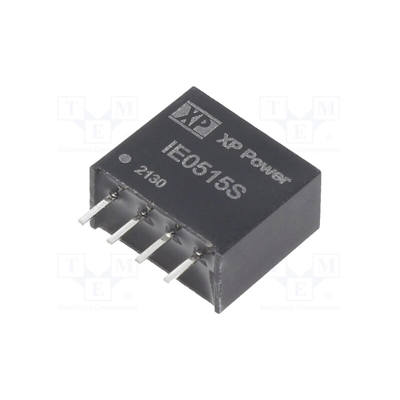 1 pcs x XP POWER - IE0515S - Converter: DC/DC, 1W, Uin: 5V, Uout: 15VDC, Iout: 66mA, SIP, 150kHz