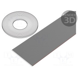 1 rol x HARTING - 9180507001 - Wire: ribbon, 1.27mm, stranded, Cu, unshielded, PVC, grey, 30.5m