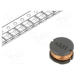 2 pcs x BOURNS - SDR0805-331KL - Inductor: wire, SMD, 330uH, 400mA, ±10%, Q: 12, Ø: 7.8mm, H: 5.3mm