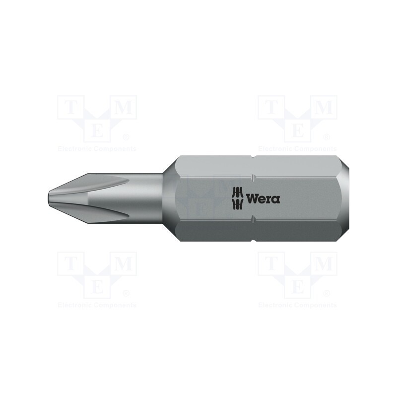 1 pcs x WERA - 5057705001 - Screwdriver bit, Phillips, PH1, Overall len: 32mm