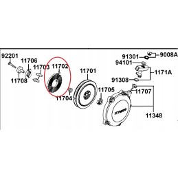 Kymco mxu 250 300 starter puller spring