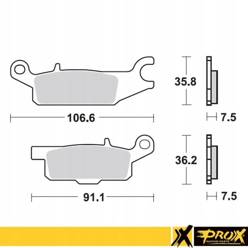 Prox brake pads kh443 yamaha yfm grizzly
