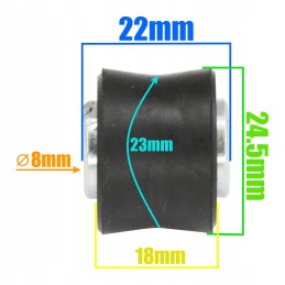 Shock absorber bushing for quad atv 125 150 8mm