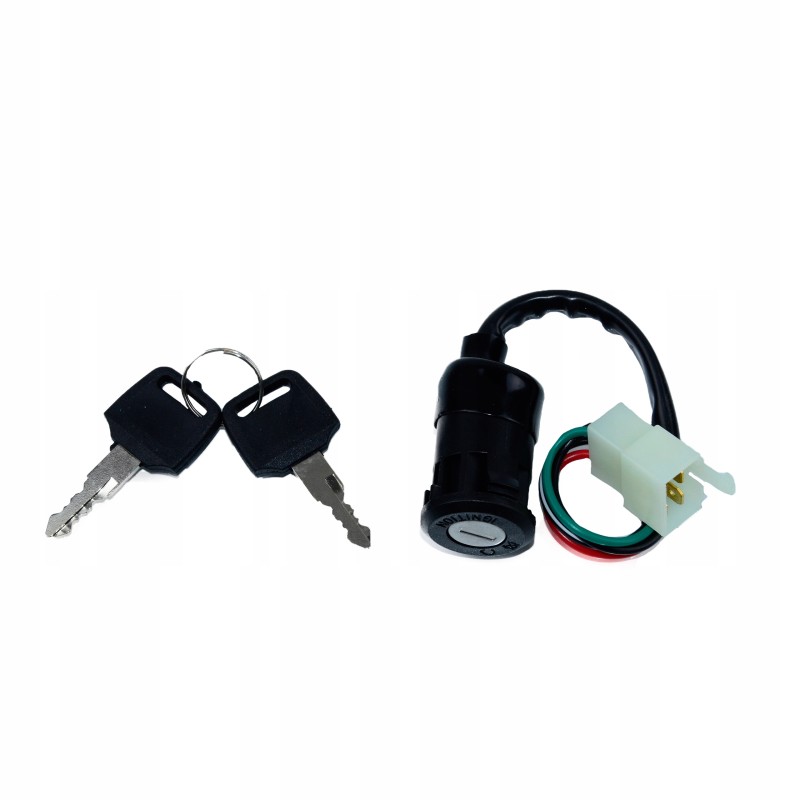 Ignition switch atv quad universal bashan male connector