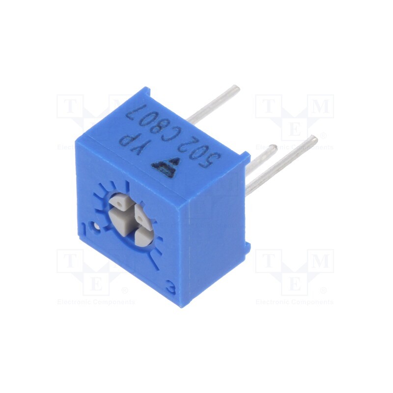 2 pcs x VISHAY - T73YP502KT20 - Potentiometer: mounting, single turn,horizontal, 5kΩ, 500mW, ±10%