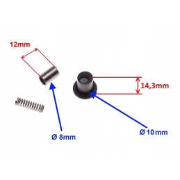 Sleeve bush spring cup clutch atv quad cross kxd 139fmb 70 110 125