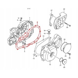 Clutch cover gasket suzuki lt z400 internal