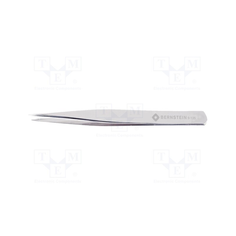 1 pcs x BERNSTEIN - 5-125 - Tweezers, 110mm, Blade tip shape: sharp, universal