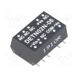 1 pcs x MEAN WELL - DETN02N-05 - Converter: DC/DC, 2W, Uin: 21.6÷26.4V, Uout: 5VDC, Uout2: -5VDC, SMD