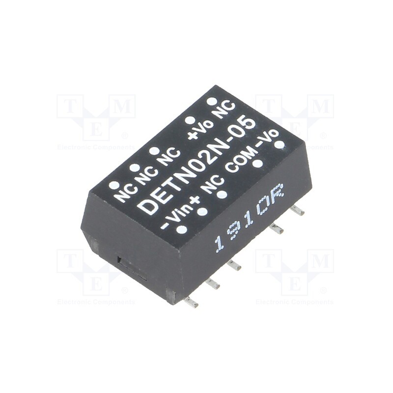 1 pcs x MEAN WELL - DETN02N-05 - Converter: DC/DC, 2W, Uin: 21.6÷26.4V, Uout: 5VDC, Uout2: -5VDC, SMD