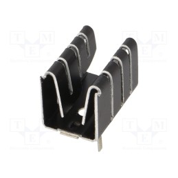 1 pcs x ALUTRONIC - FI342/SE - Heatsink: extruded, U, TO220, black, L: 16mm, W: 12.7mm, H: 12.7mm