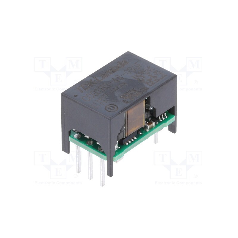1 pcs x TDK-LAMBDA - CCG1R5-48-03SF - Converter: DC/DC, 1.5W, Uin: 18÷76V, Uout: 3.3VDC, Iout: 400mA, THT