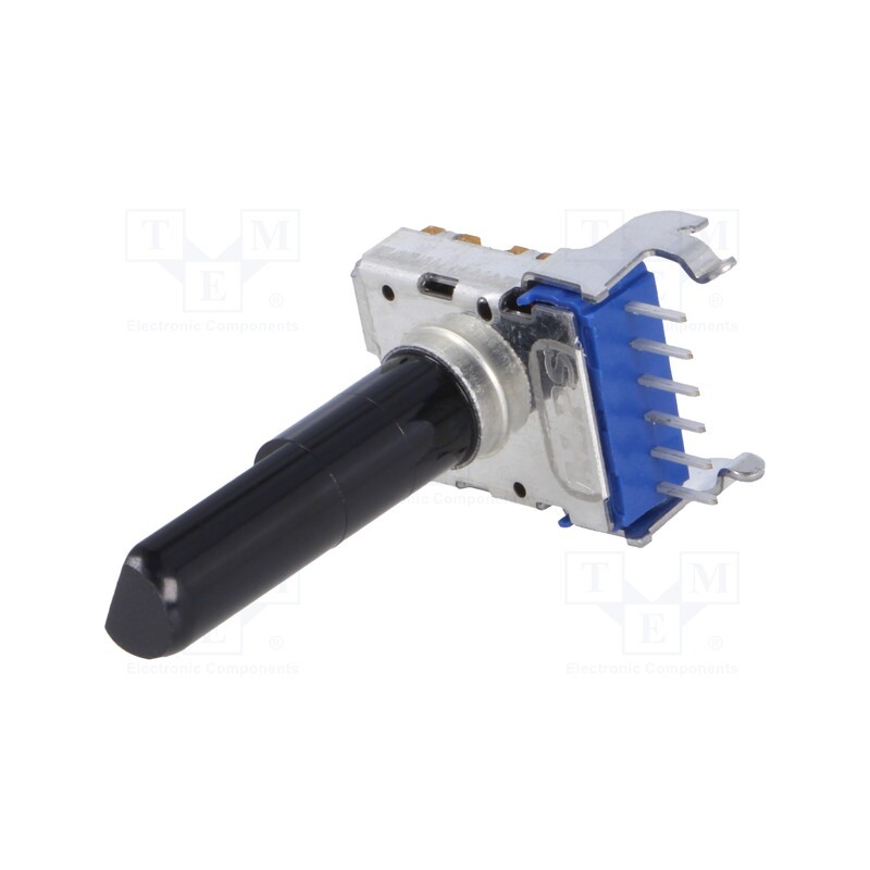 2 pcs x ALPS - RK12L1210C0R - Potentiometer: shaft, 50mW, 10kΩ, ±20%, 300°, for PCB, Shaft: 6mm