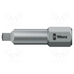 1 pcs x WERA - 5066446001 - Screwdriver bit, square, 2, Overall len: 25mm
