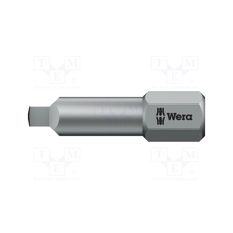 1 pcs x WERA - 5066446001 - Screwdriver bit, square, 2, Overall len: 25mm