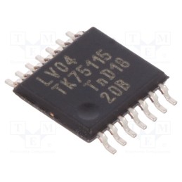 3 pcs x NEXPERIA - 74LV04PW,112 - IC: digital, NOT, Ch: 6, TTL, SMD, TSSOP14, 1÷5.5VDC, -40÷125°C,