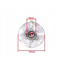 Front wheel hub of ATV 125 Bombardier with disc