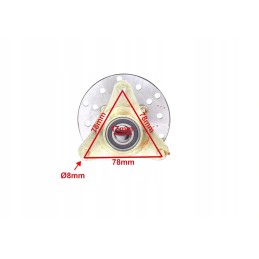 Front wheel hub of ATV 125 Bombardier with disc