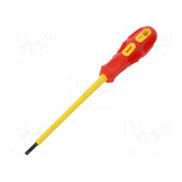 1 pcs x BM GROUP - BM1113 - Screwdriver, insulated, slot, SL 3, Blade length: 100mm