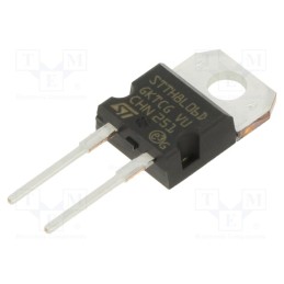 1 pcs x STMicroelectronics - STTH8L06D - Diode: rectifying, THT, 600V, 8A, , Ifsm: 120A, TO220AC, Ir: 200uA