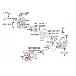 Rear differential bearing kymco mxu 300 300r