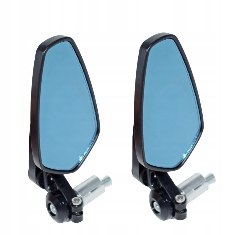 Set of black mirrors with handles