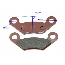 Brake pads front brake linhai cf moto allroad 260 300 500 t3b m550l