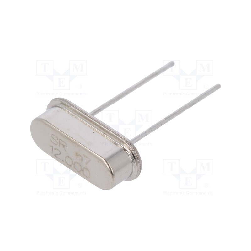 2 pcs x SR PASSIVES - 12M-49S-SR - Resonator: quartz, 12MHz, ±30ppm, 20pF, THT, HC49-S