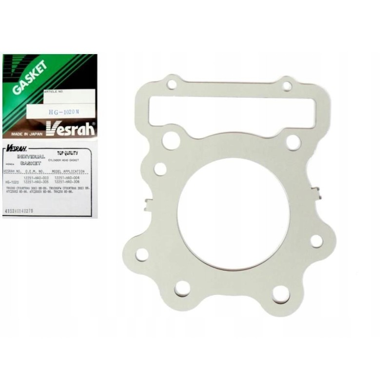 Head gasket honda trx 300 fw fourtrax 88 00