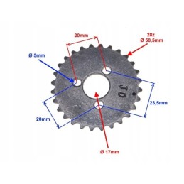 Sprocket camshaft 4t atv quad 90 110 125