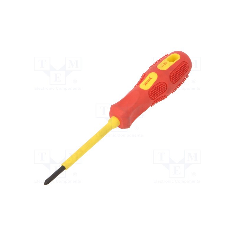 1 pcs x BM GROUP - BM1120 - Screwdriver, insulated, Phillips, PH0, Blade length: 60mm