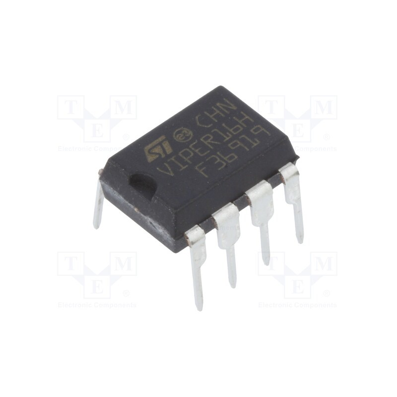 1 pcs x STMicroelectronics - VIPER16HN - IC: driver, buck,buck-boost,flyback, DIP7, 2.5A, 800V, Ch: 1, 0÷80%