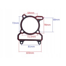 Cylinder gasket atv quad linhai 300