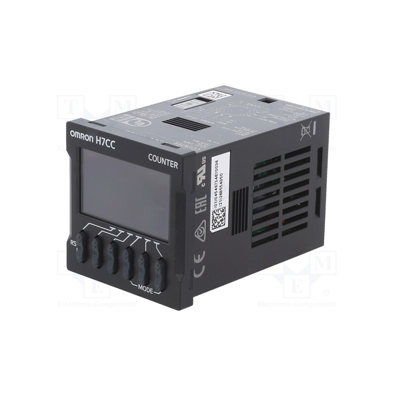1 pcs x OMRON - H7CC-A11SD - Counter: electronical, LCD, pulses, -99999÷999999, NPN, 12÷48VDC