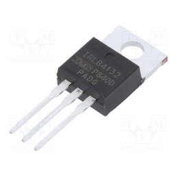 1 pcs x INFINEON TECHNOLOGIES - IRLB4132PBF - Transistor: N-MOSFET, unipolar, 30V, 100A, Idm: 620A, 140W, TO220AB