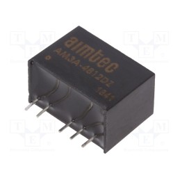 1 pcs x AIMTEC - AM3A-4812DZ - Converter: DC/DC, 3W, Uin: 18÷75V, Uout: 12VDC, Uout2: -12VDC, SIP6