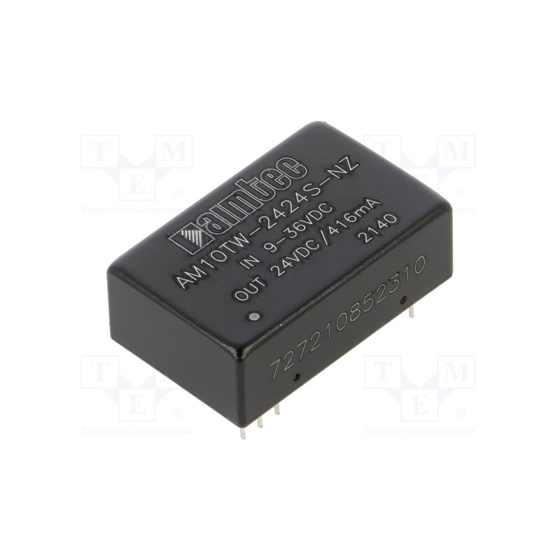 1 pcs x AIMTEC - AM10TW-2424S-NZ - Converter: DC/DC, 10W, Uin: 9÷36VDC, Uout: 24VDC, Iout: 0.416A, DIP24