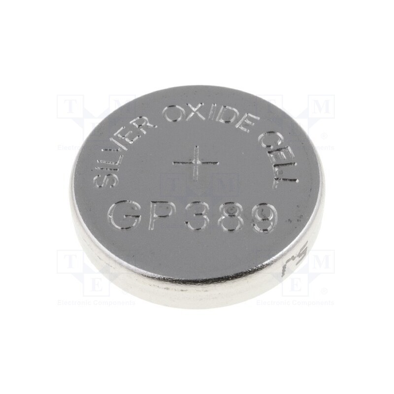 1 pcs x GP - 389/SR1130W GP B1 - Battery: silver, 1.55V, LR1130,LR54,coin,SR54, non-rechargeable