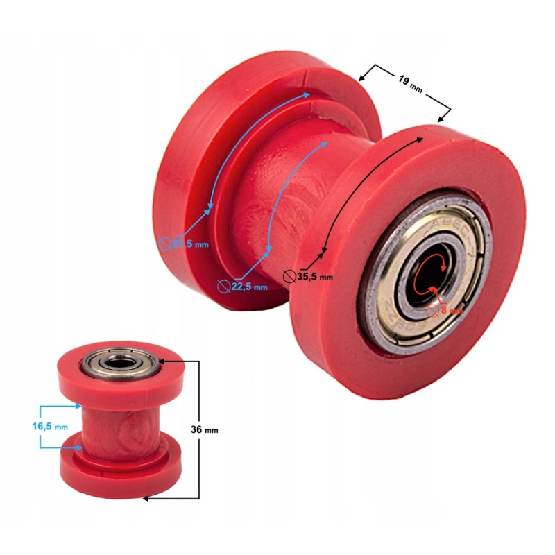 Chain tensioner roller atv bashan shinray