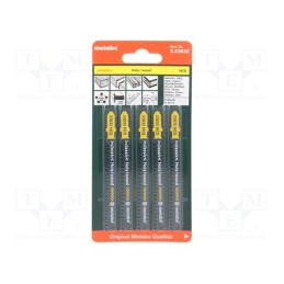 1 set x METABO - 623632000 - Hacksaw blade, wood,plastic, 74mm, BASIC WOOD, 5pcs.
