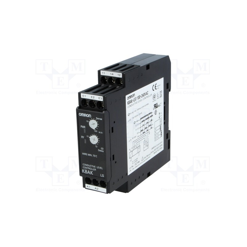 1 pcs x OMRON - K8AK-LS1 100-240VAC - Module: level monitoring relay, conductive fluid level, SPDT