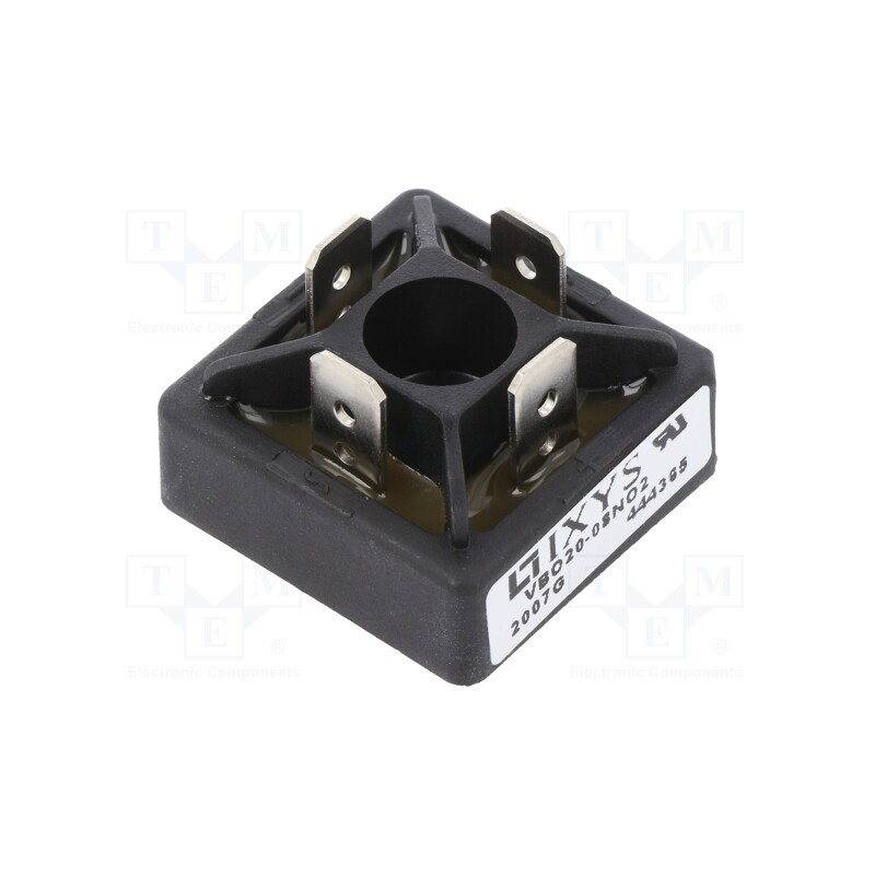 1 pcs x IXYS - VBO20-08NO2 - Bridge rectifier: single-phase, Urmax: 800V, If: 31A, Ifsm: 300A