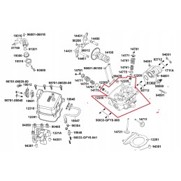 Kymco mxu maxxer kxr 250 head