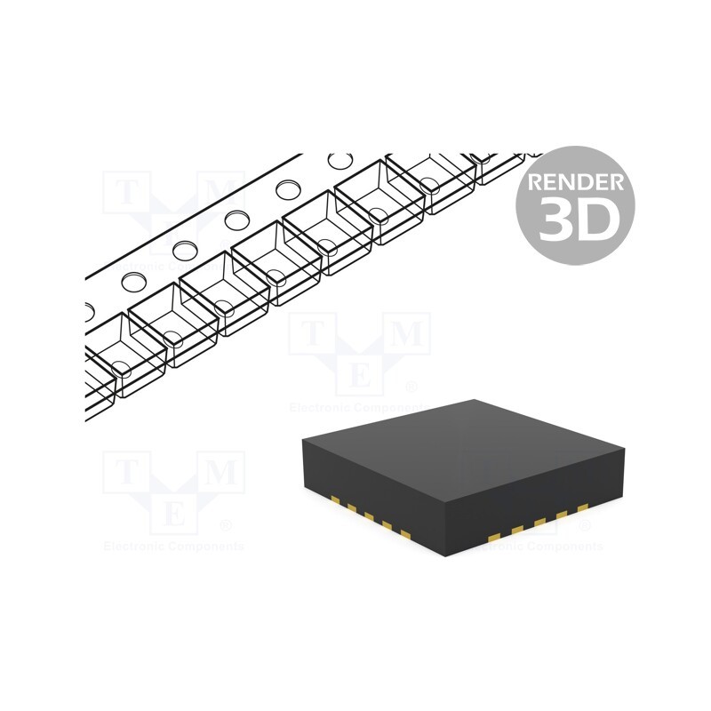 1 pcs x MICROCHIP TECHNOLOGY - PIC32MM0064GPL020-I/ML - IC: PIC microcontroller, 64kB, I2S x2,LIN x2,SPI x2,UART x2