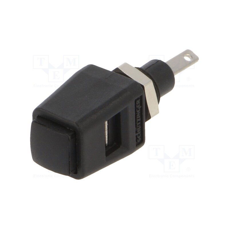 1 pcs x SCHu00dcTZINGER - ESD 6554 / SW - Laboratory clamp, black, 70VDC, 16A, screw, nickel, polyamide