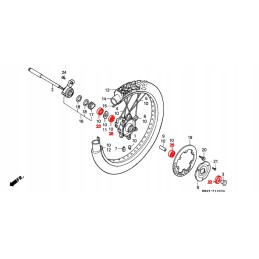 All balls front wheel bearings ktm adventure 640 03 exc 125 200 250 3