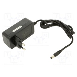 1 pcs x QOLTEC - 50005 - Power supply: switched-mode, plug, 12VDC, 4A, 48W, Plug: straight